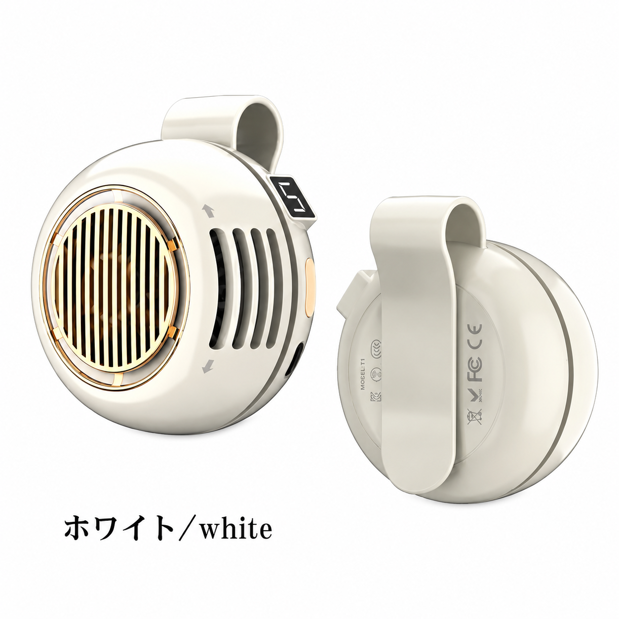 360°送風・超軽量クリップ式ポータブルファン